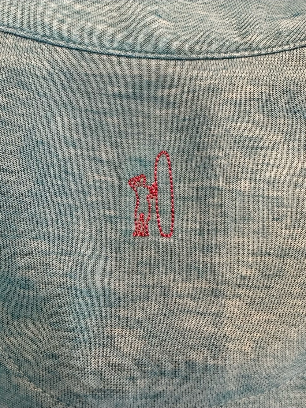 johnnie-O Coral Heather Logo Tee with Surf Graphic - Picture 3 of 11